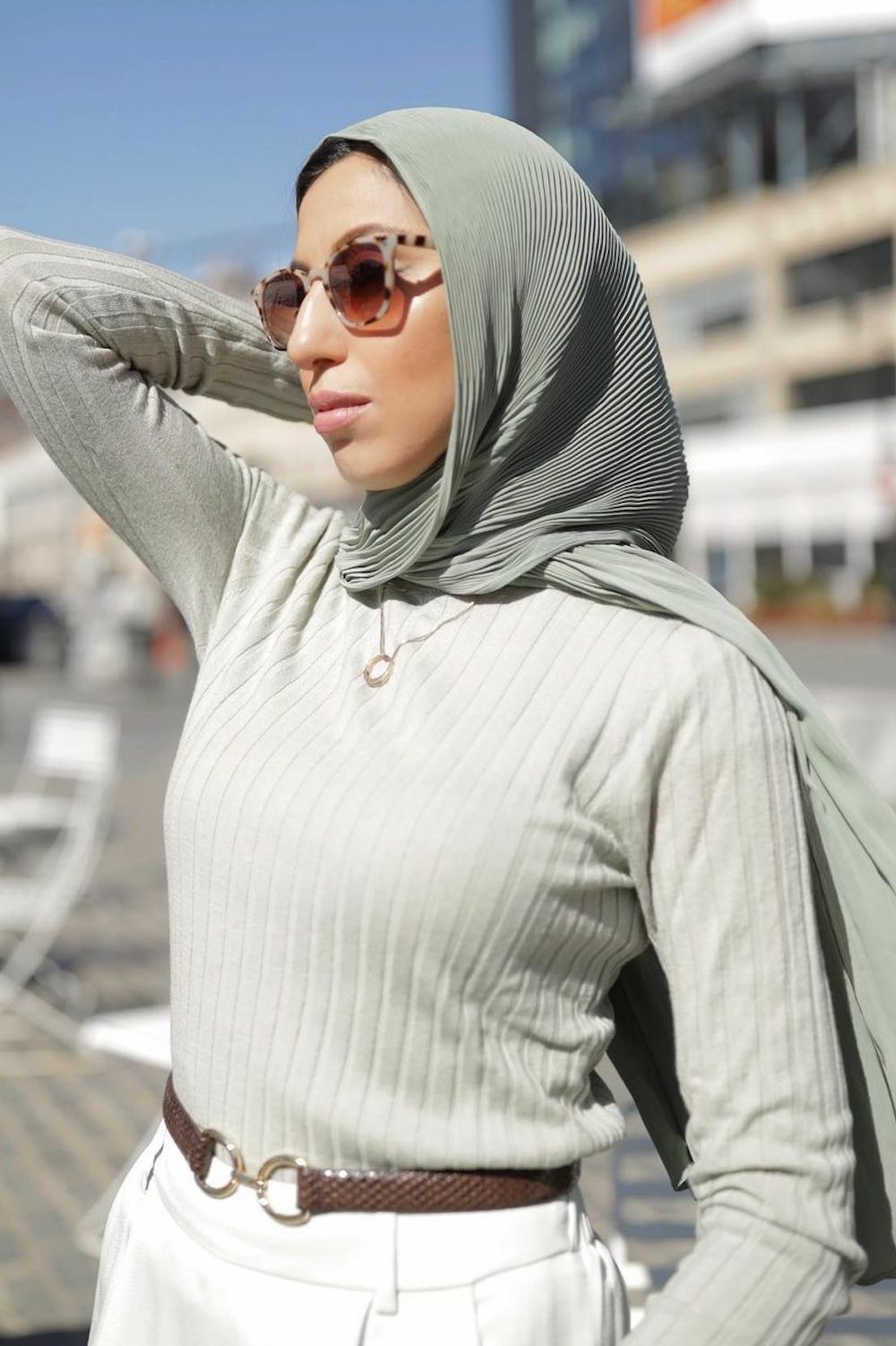 Shop Cascade Pleat in Desert Sage