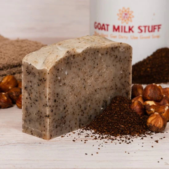 Hazelnut and Hazelnut Scrubby soaps are back! Goat Milk Stuff