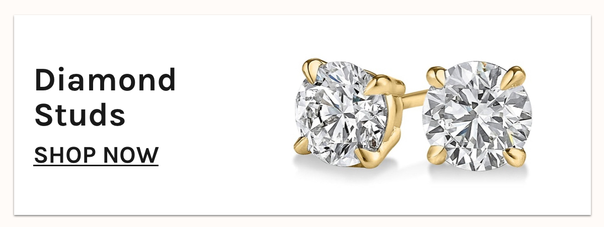 Diamond studs. Shop now