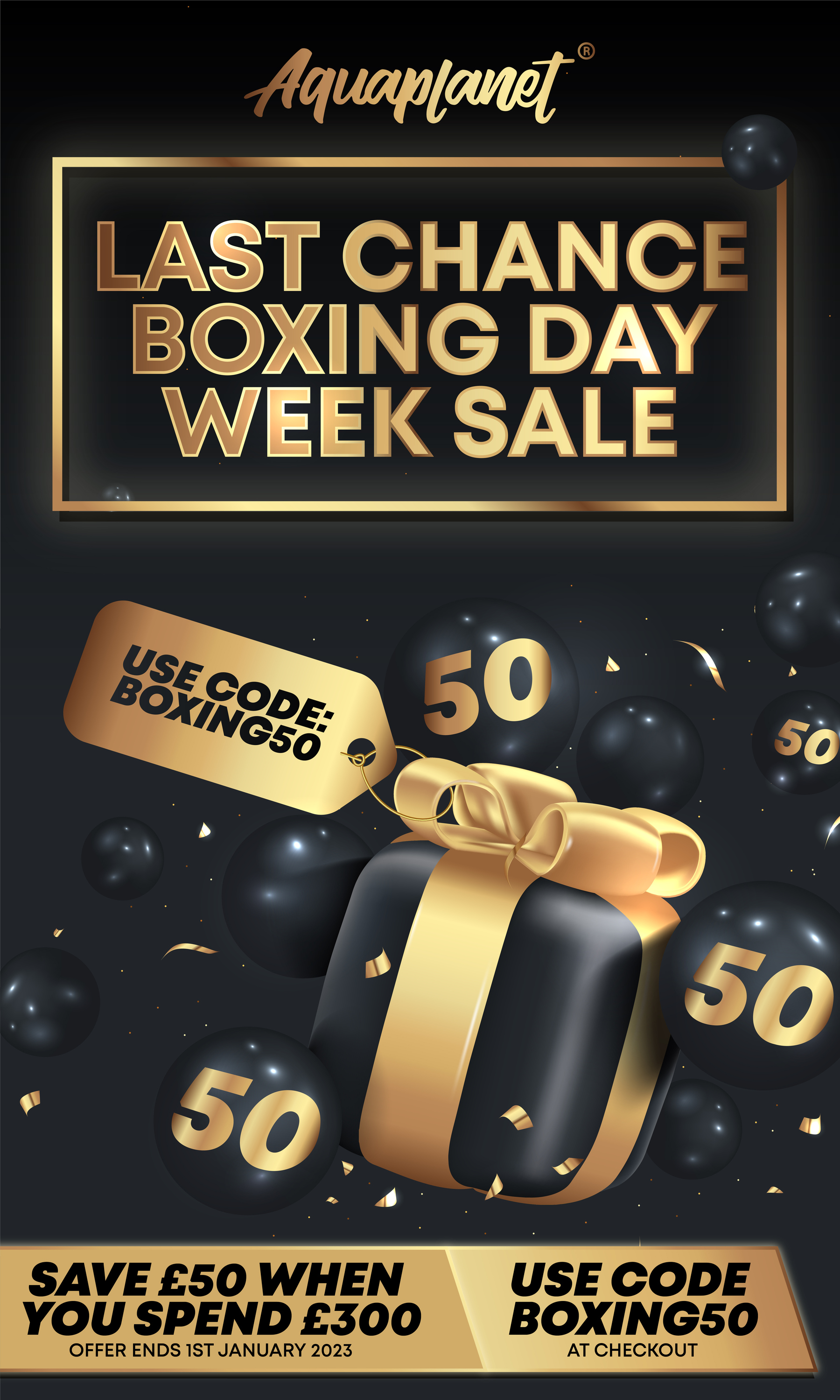 Final Hours Of Our Boxing Day Sale⌛ - Aquaplanet