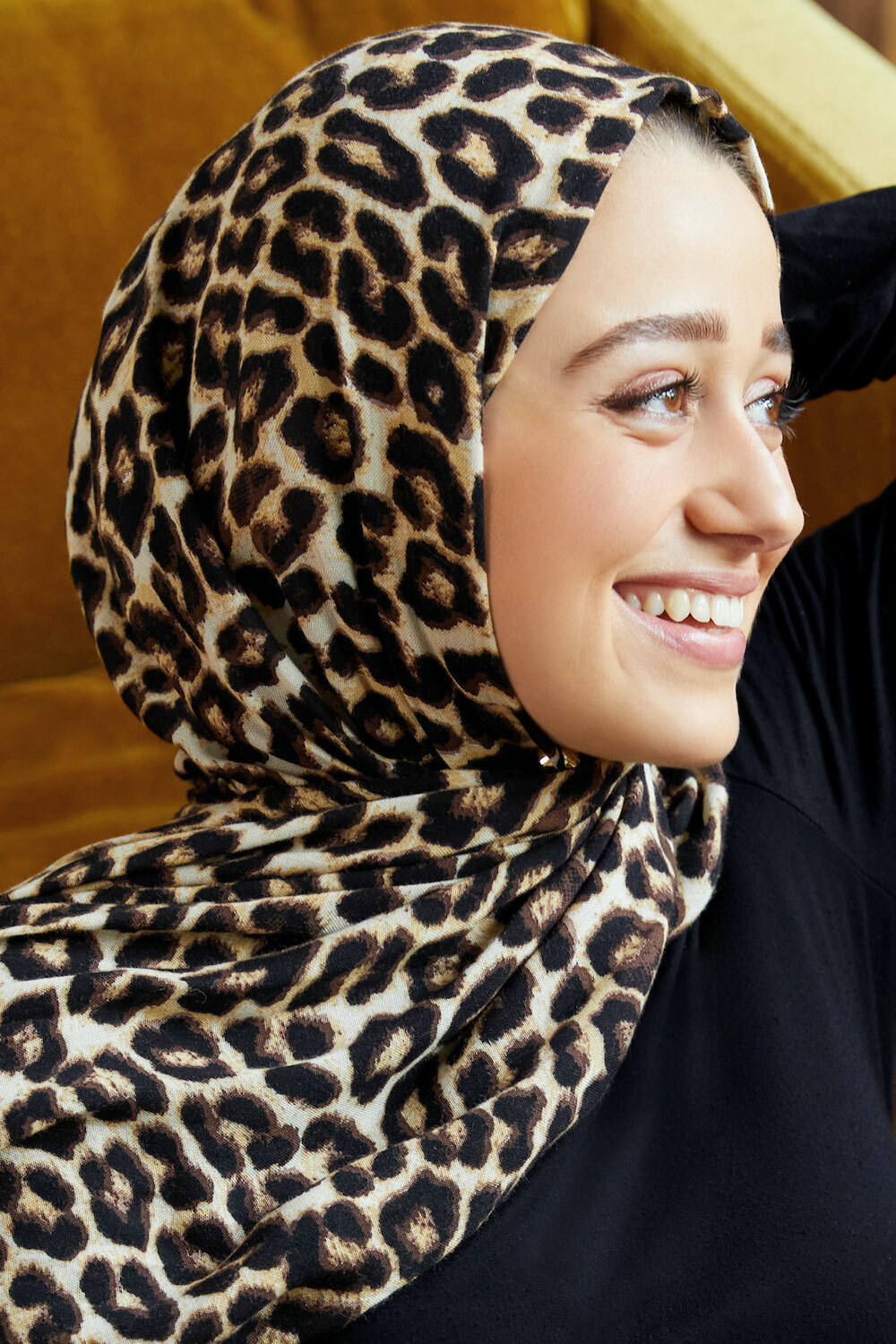 Shop Fearless Leopard Printed Woven Hijab