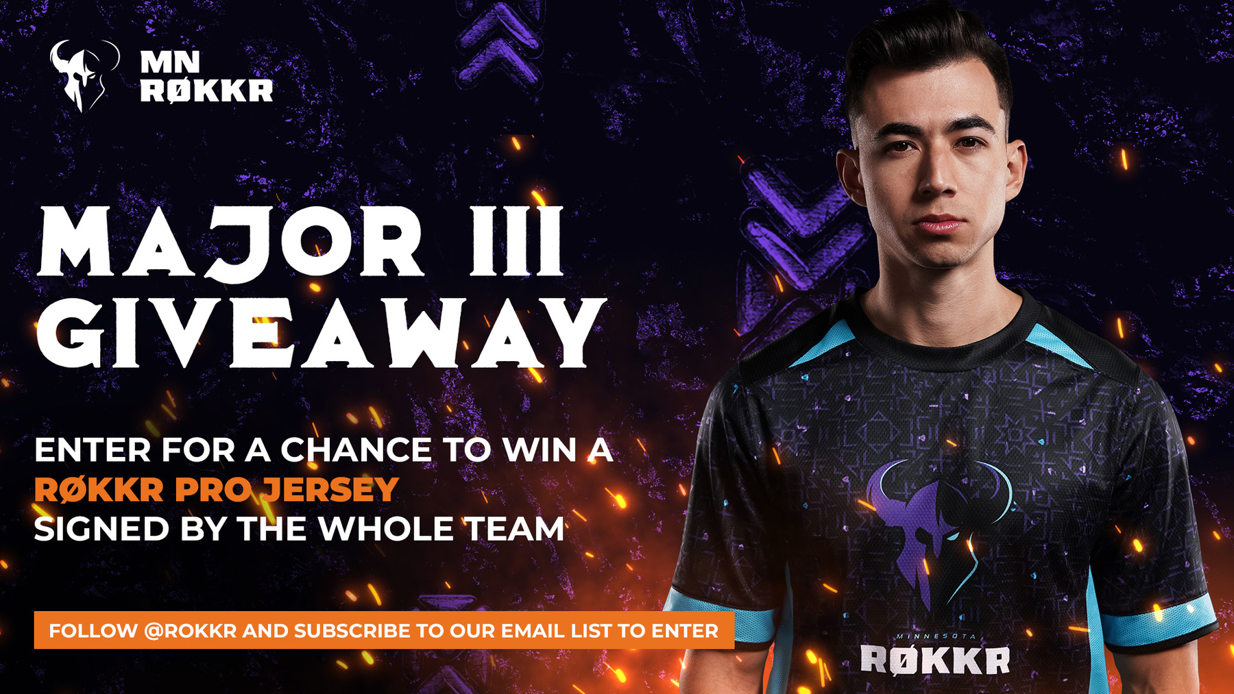 Major 3 Signed Jersey Giveaway