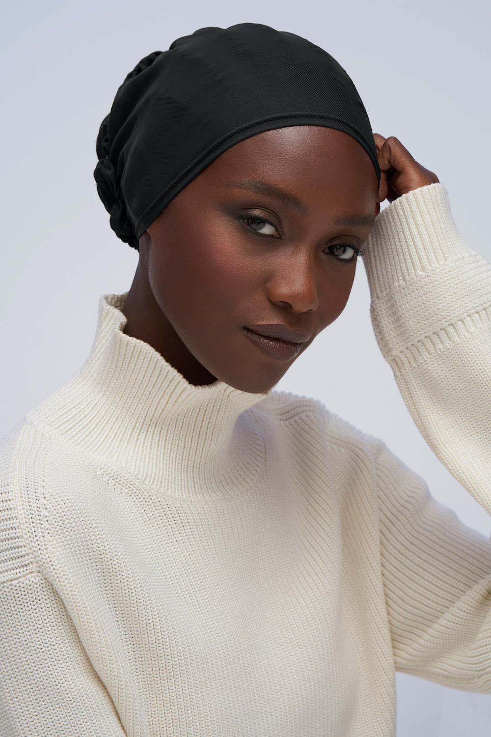 Shop Barely There Underscarf in Black
