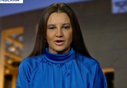 Jacqui wears a blue blouse on the Today Show