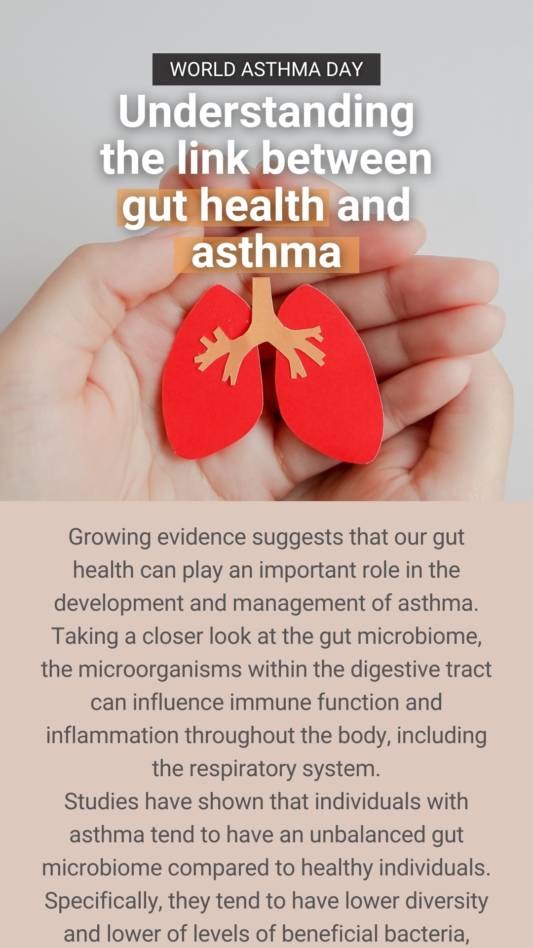 Understanding the link between gut health and asthma. Meluka Australia