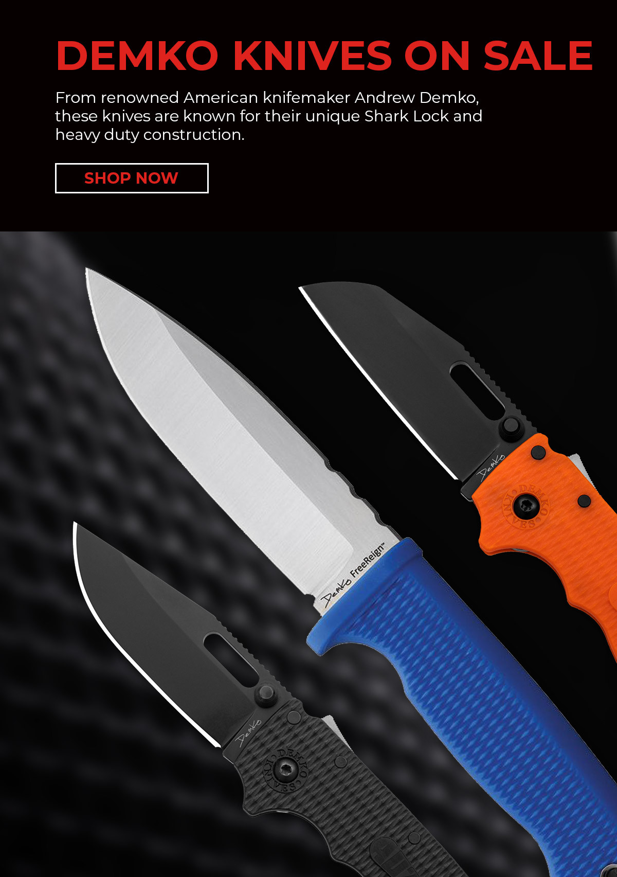 Demko Knives on sale