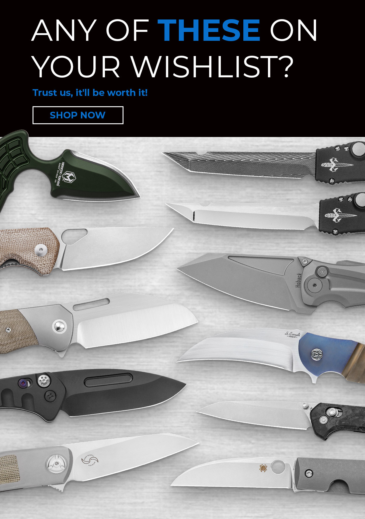 Add these knives to your wishlist!