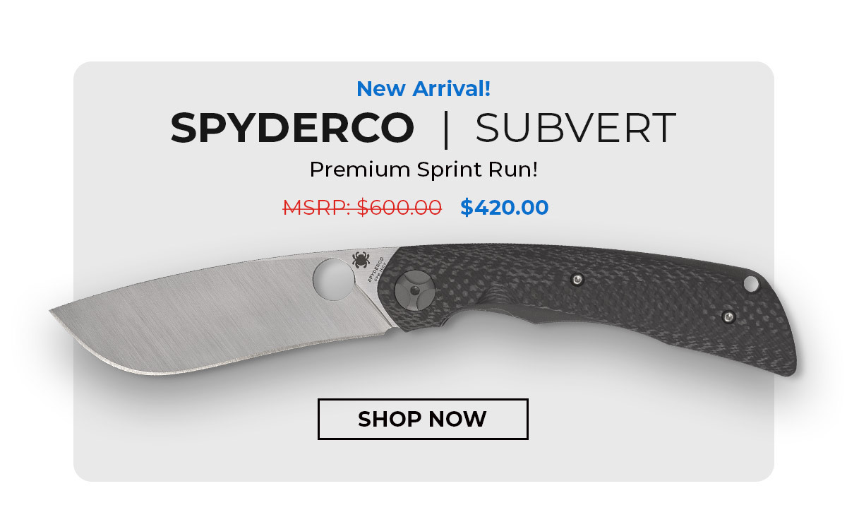 New Spyderco Subvert!