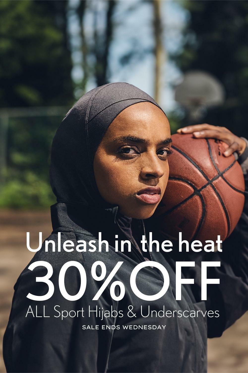 Sport Hijabs and Underscarves 30% off!
