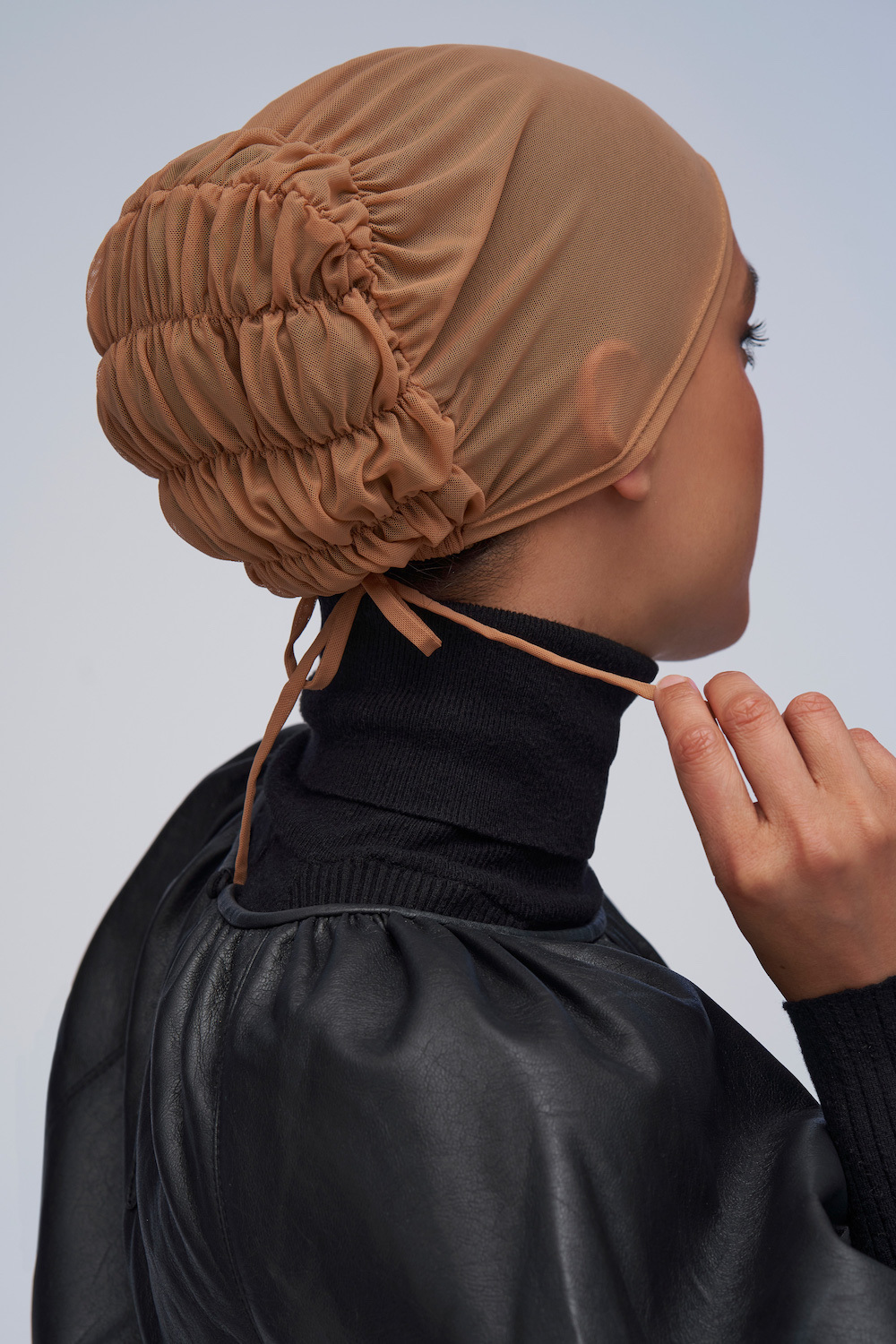 Shop Barely There Underscarf in Caramel