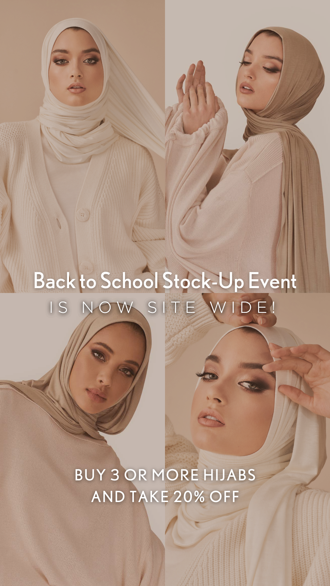 Stock Up & Save with 20% off any 3 items or more!!