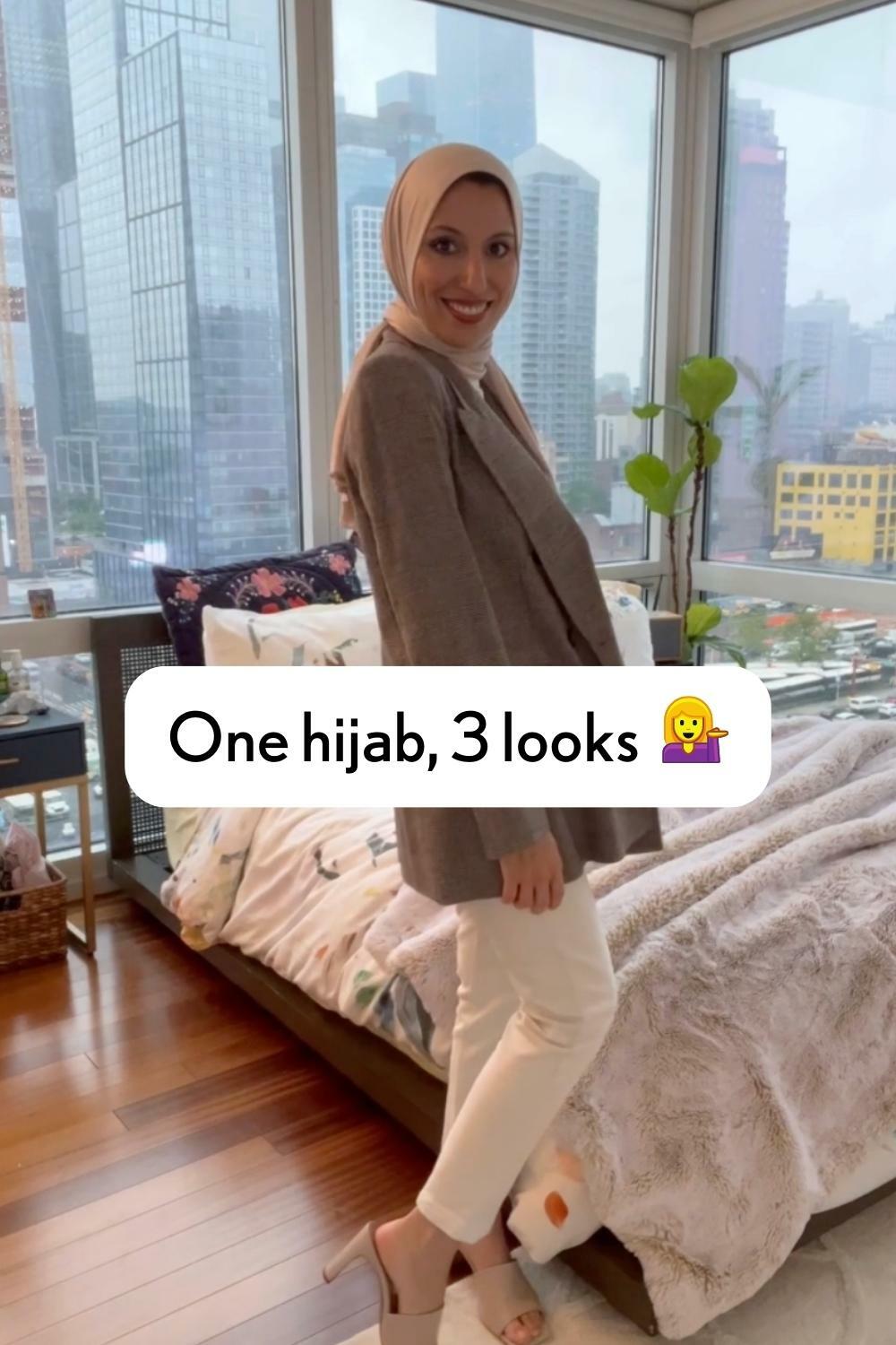 One hijab, 3 looks!
