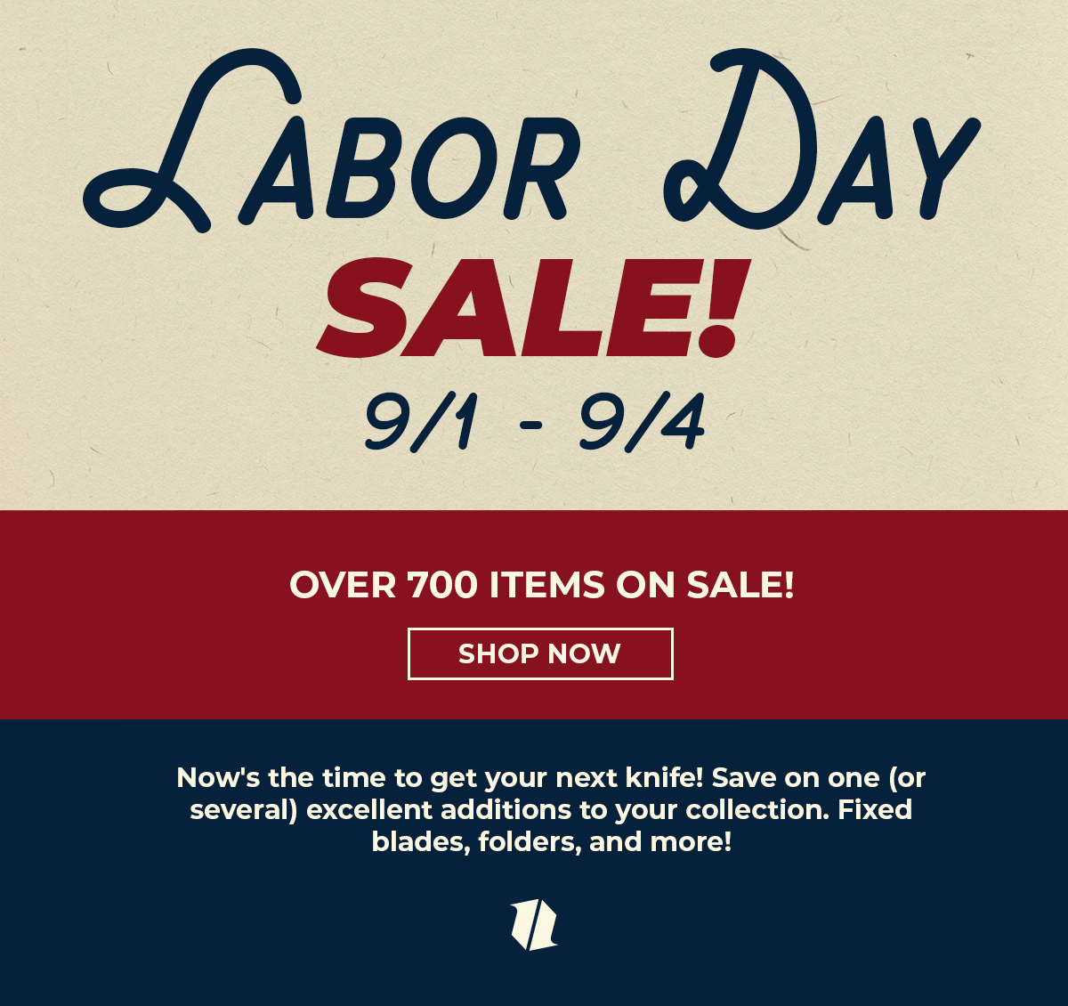 Labor Day Sale Begins!