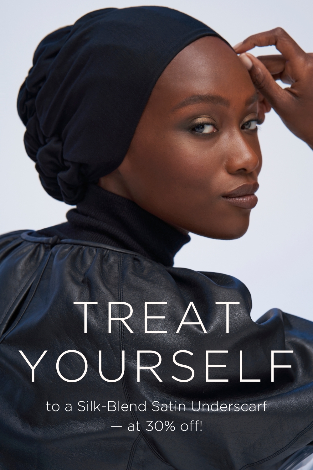 Treat Yourself to a Silk Blend Satin Underscarf at 30% off!