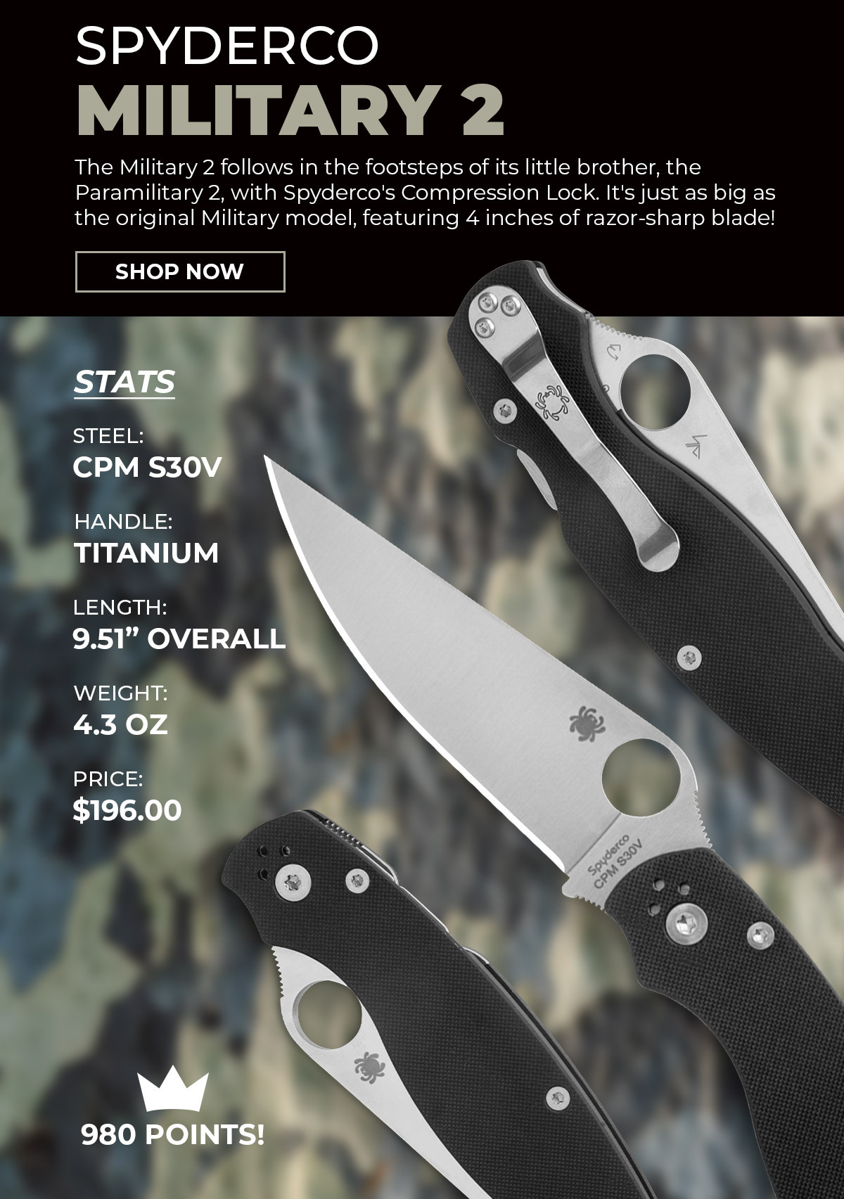 Spyderco Military 2