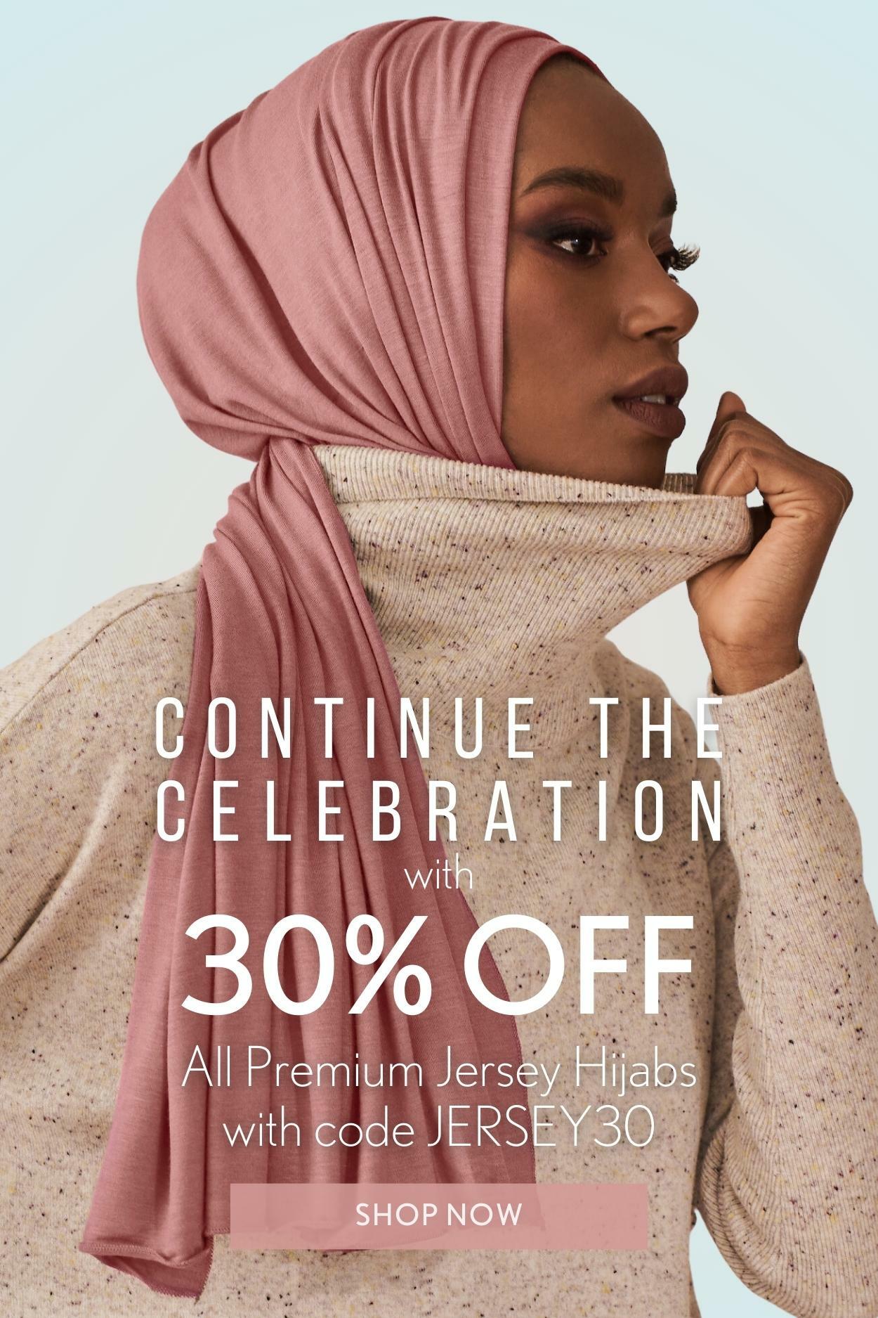 Shop All Jersey Hijabs at 30% off with code JERSEY30