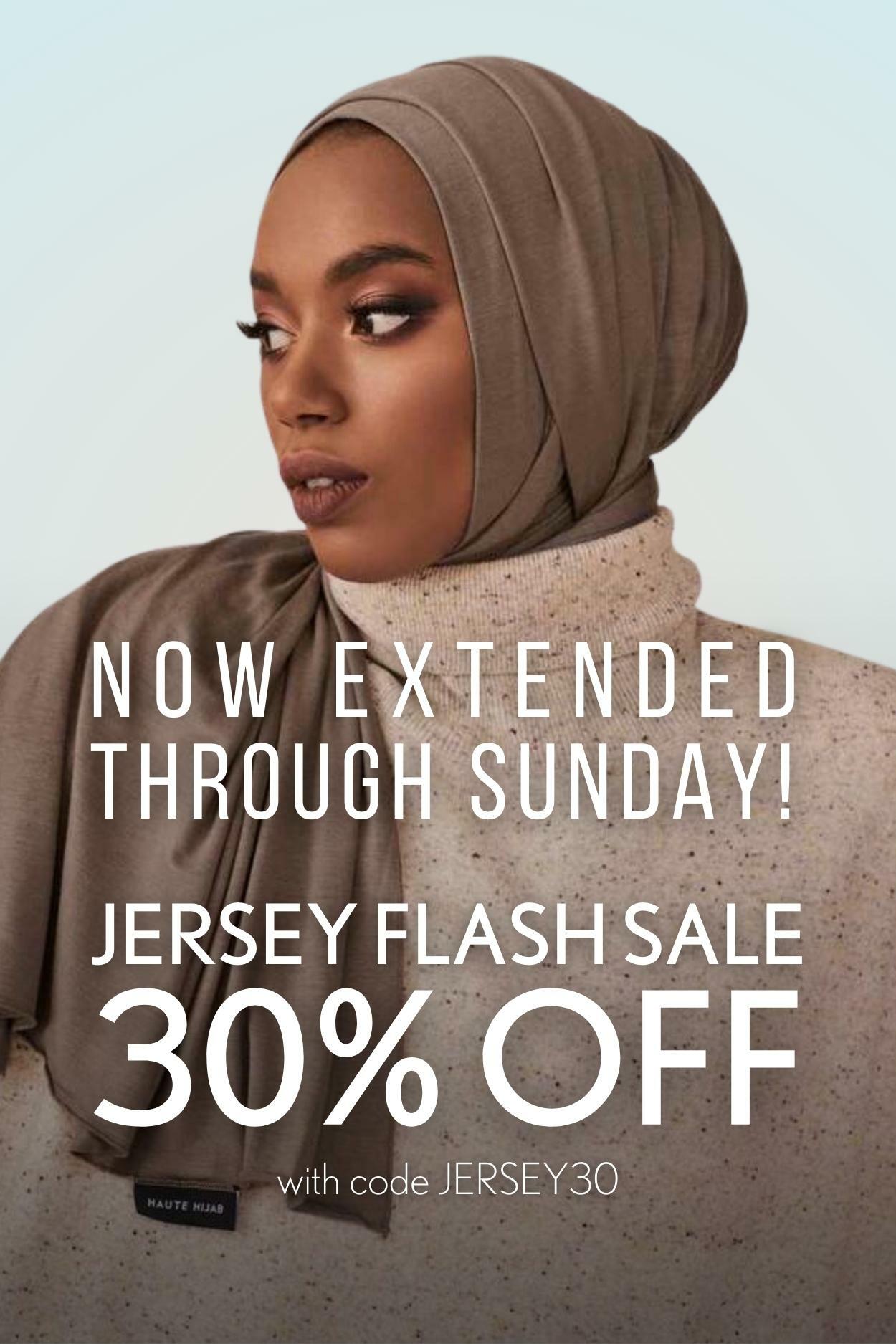 Shop All Jersey Hijabs at 30% off with code JERSEY30