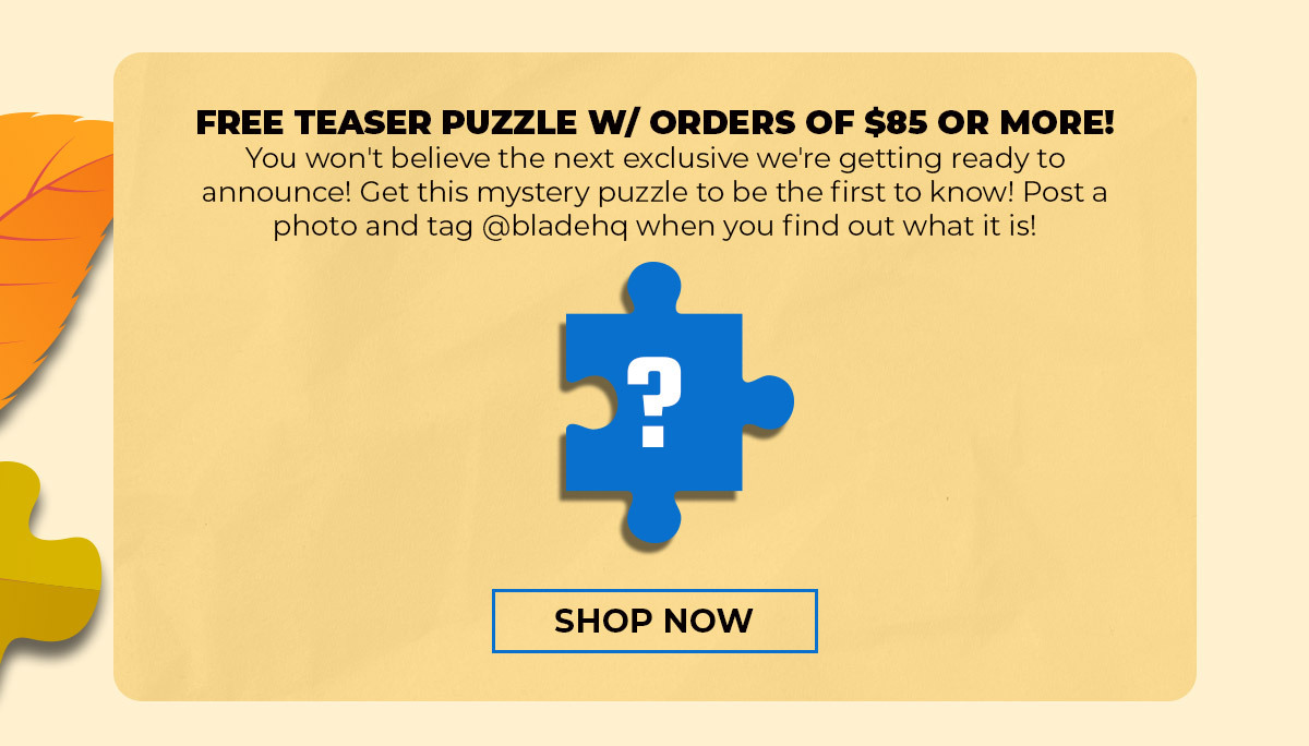 Free puzzle with orders $85+