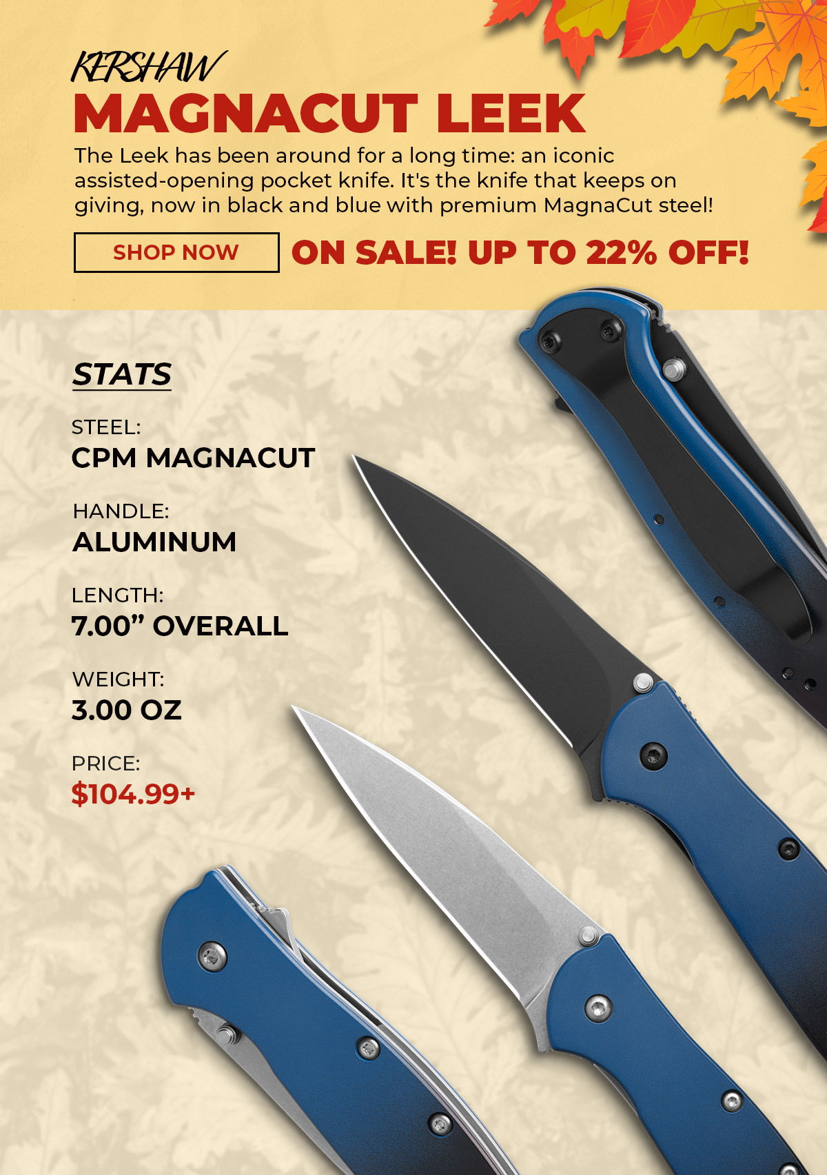 Kershaw Leek MagnaCut