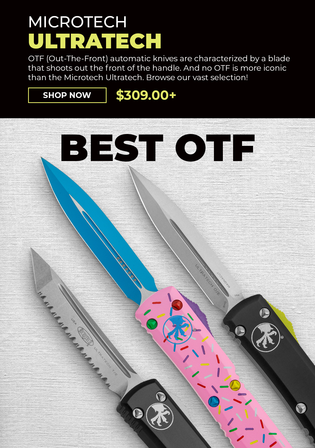 Here are some of our favorite automatic knives! Blade HQ