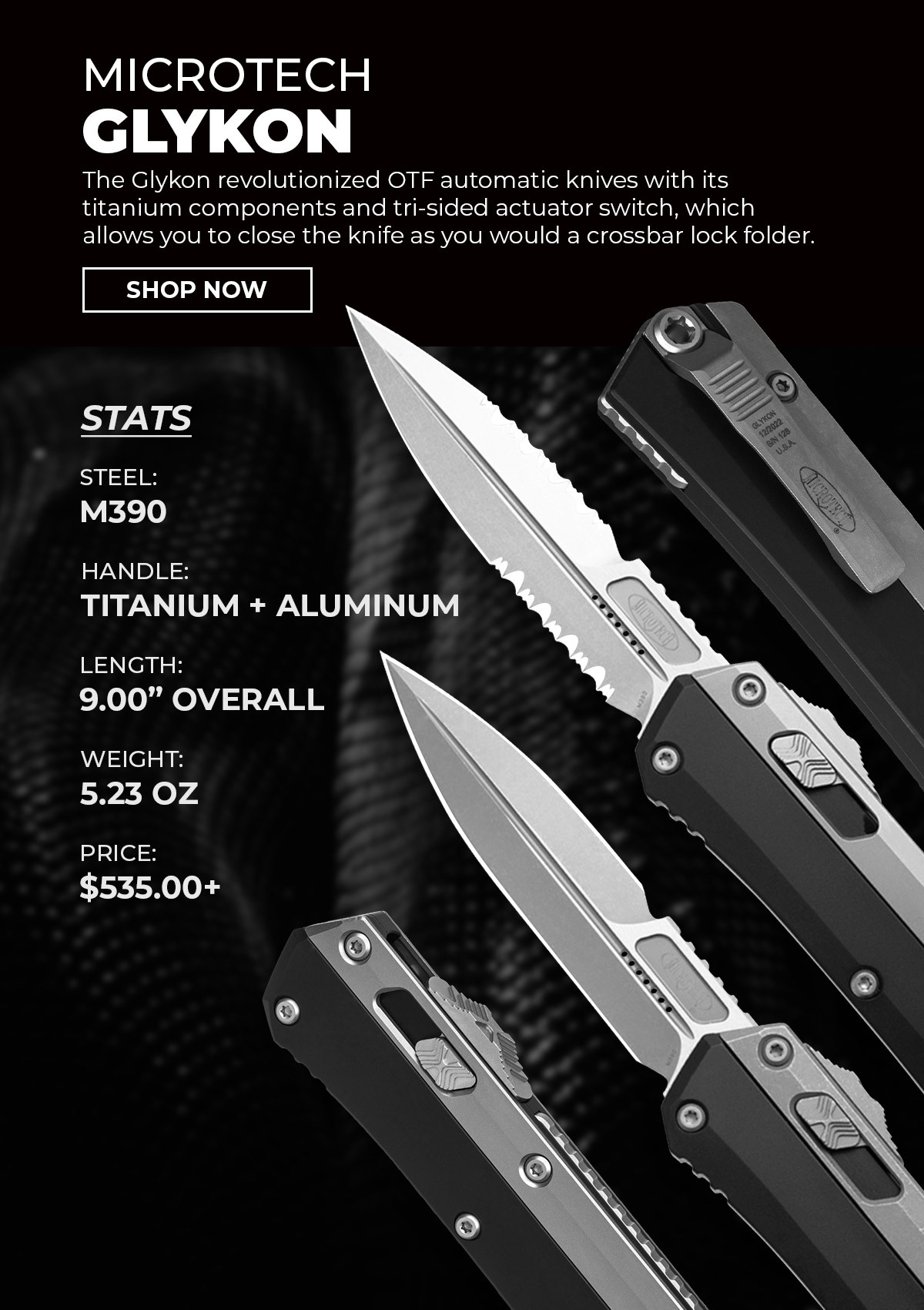 This Microtech has Torx screws and a special firing switch! Blade HQ