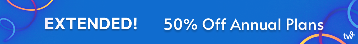 Extended! 50% Off Annual Plans