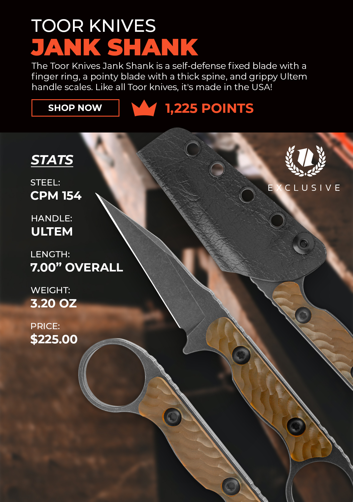 Toor Knives Jank Shank