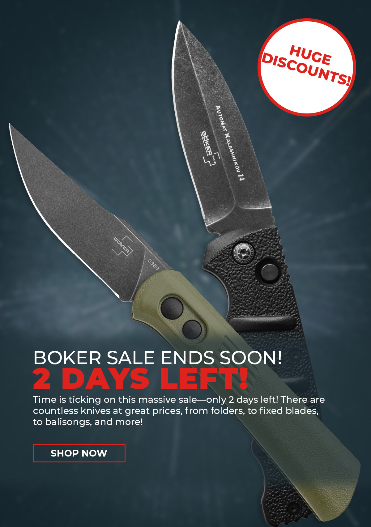 Boker Sale ends soon!
