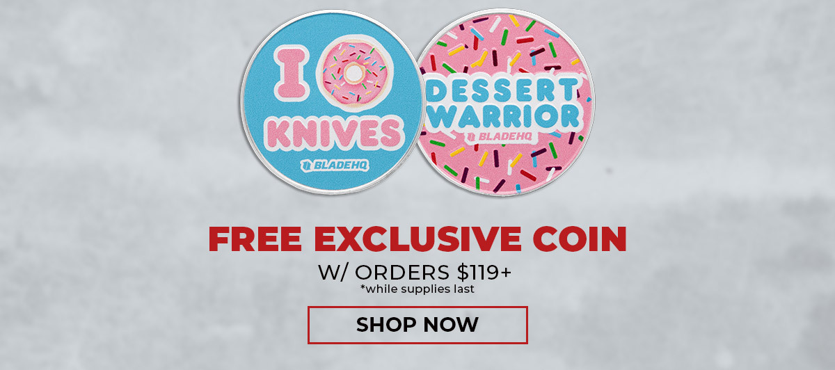 Free coin w/ purchases $119+