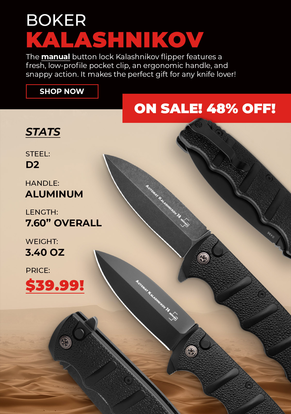 Boker Kalashnikov Flipper