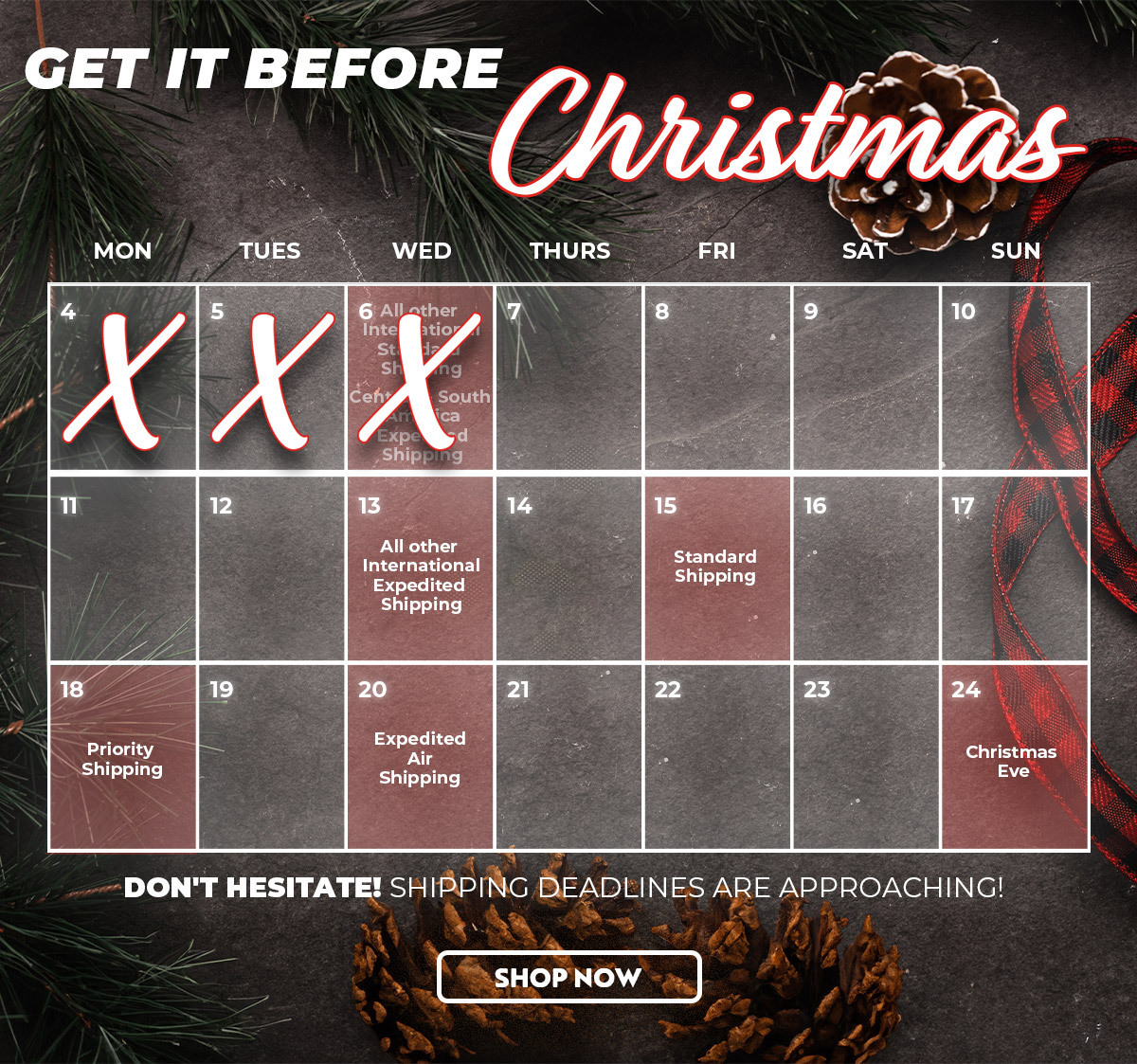 Shipping Calendar
