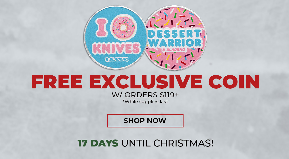 Free coin w/ orders $119+