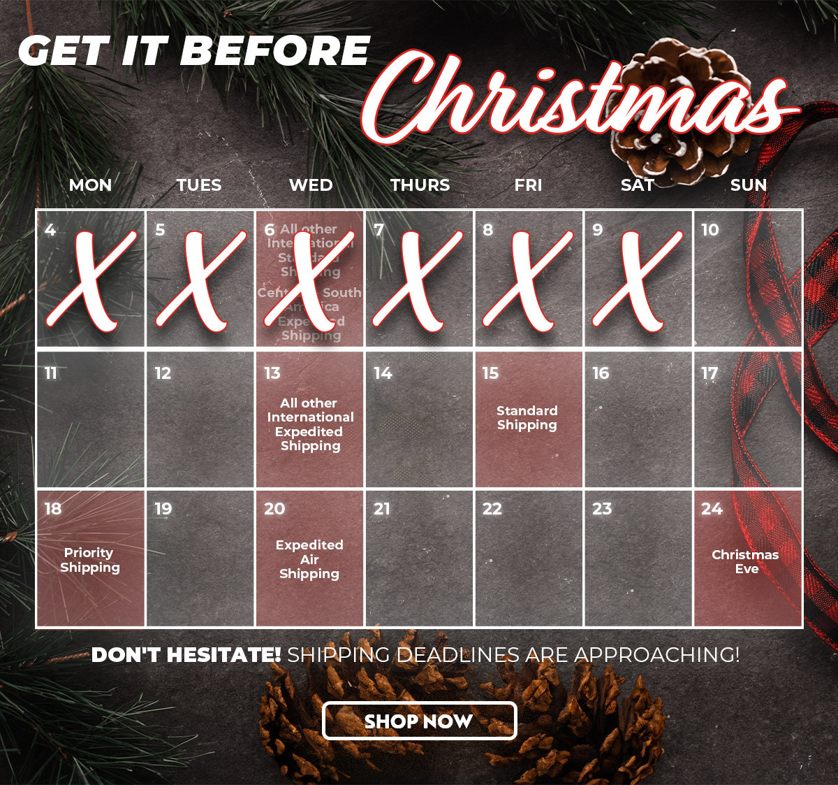 Shipping Calendar