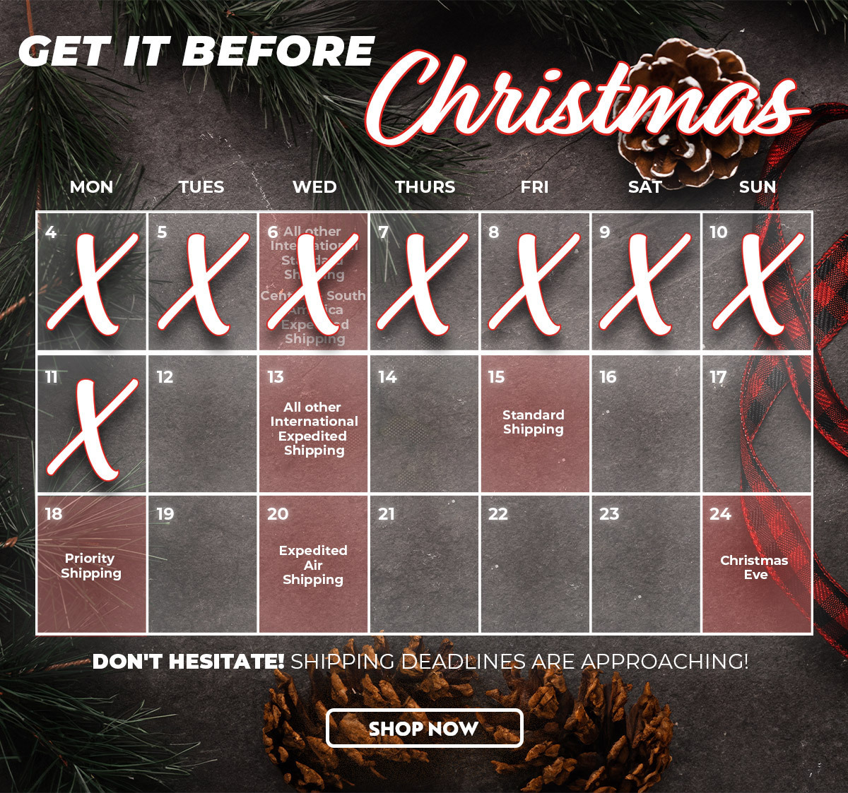 Shipping Calendar