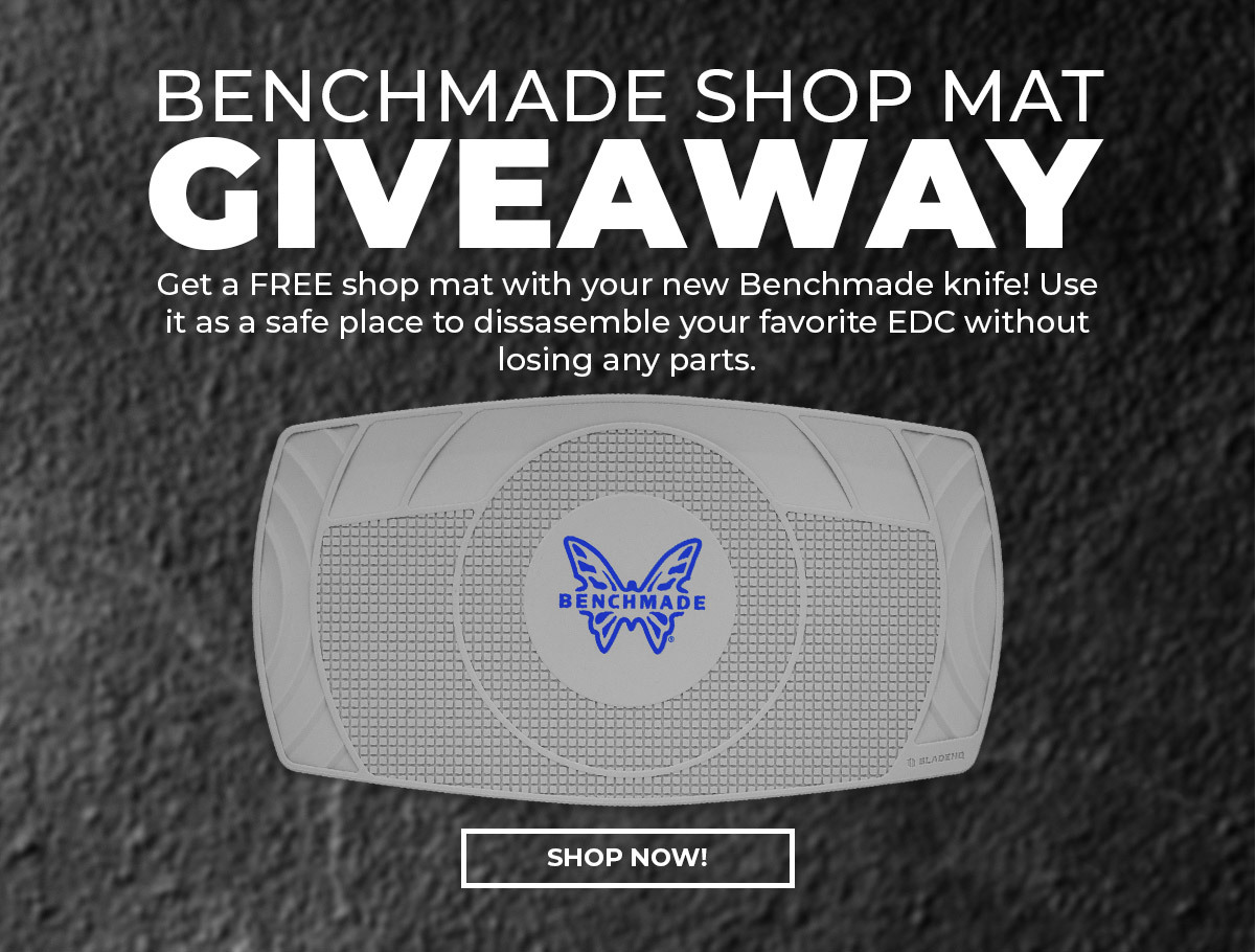 Benchmade Shop Mat giveaway w/ purchase