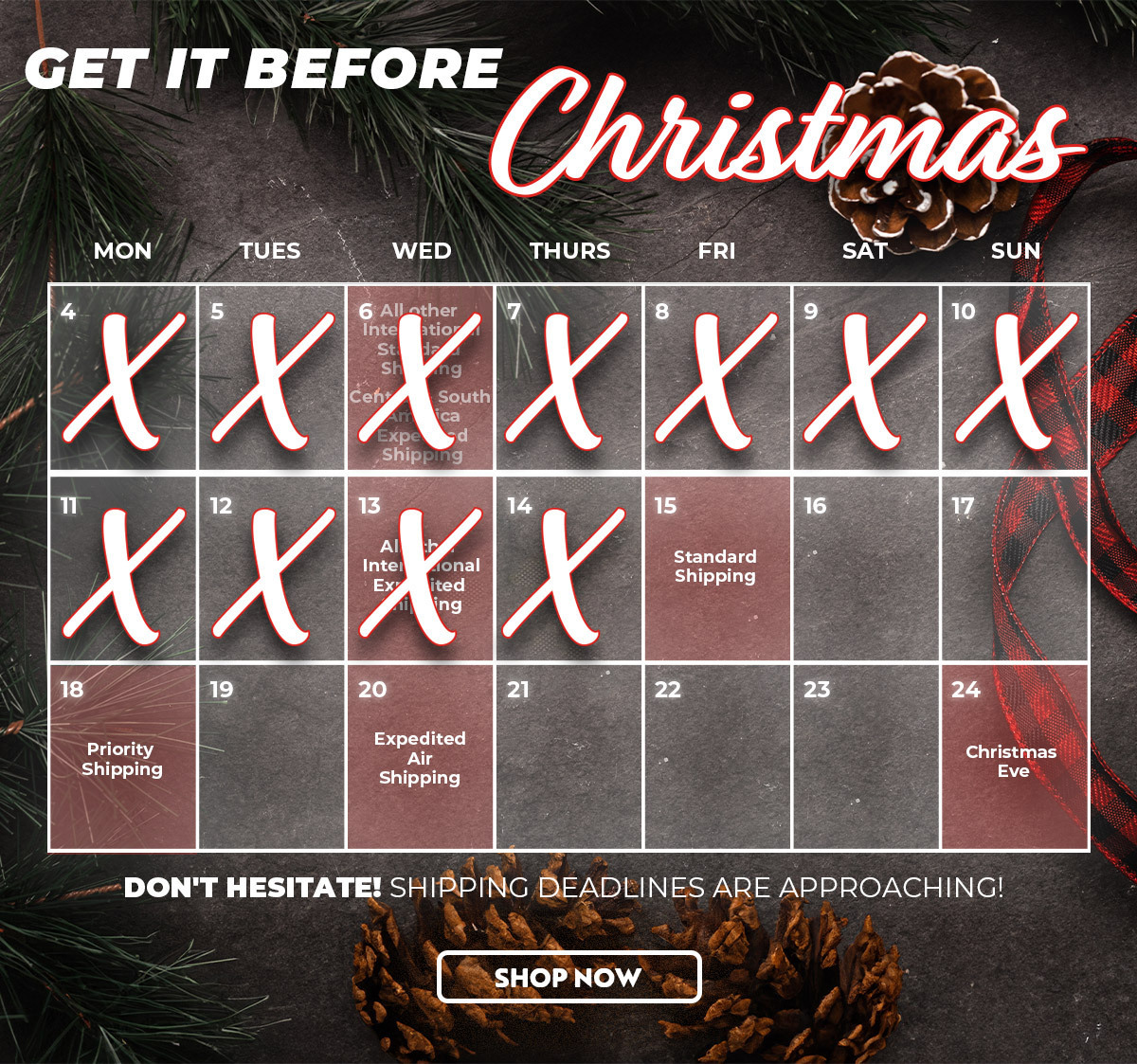 Shipping Calendar