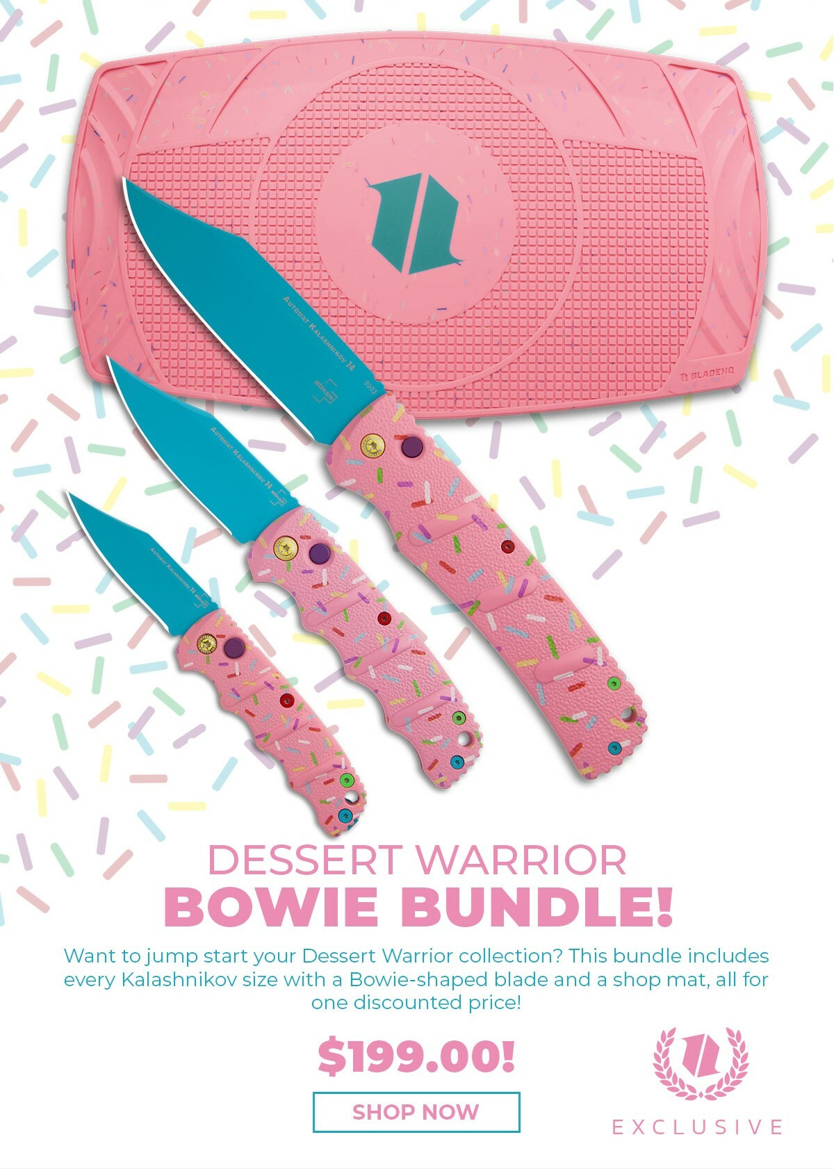 Boker Dessert Warrior Bowie Bundle