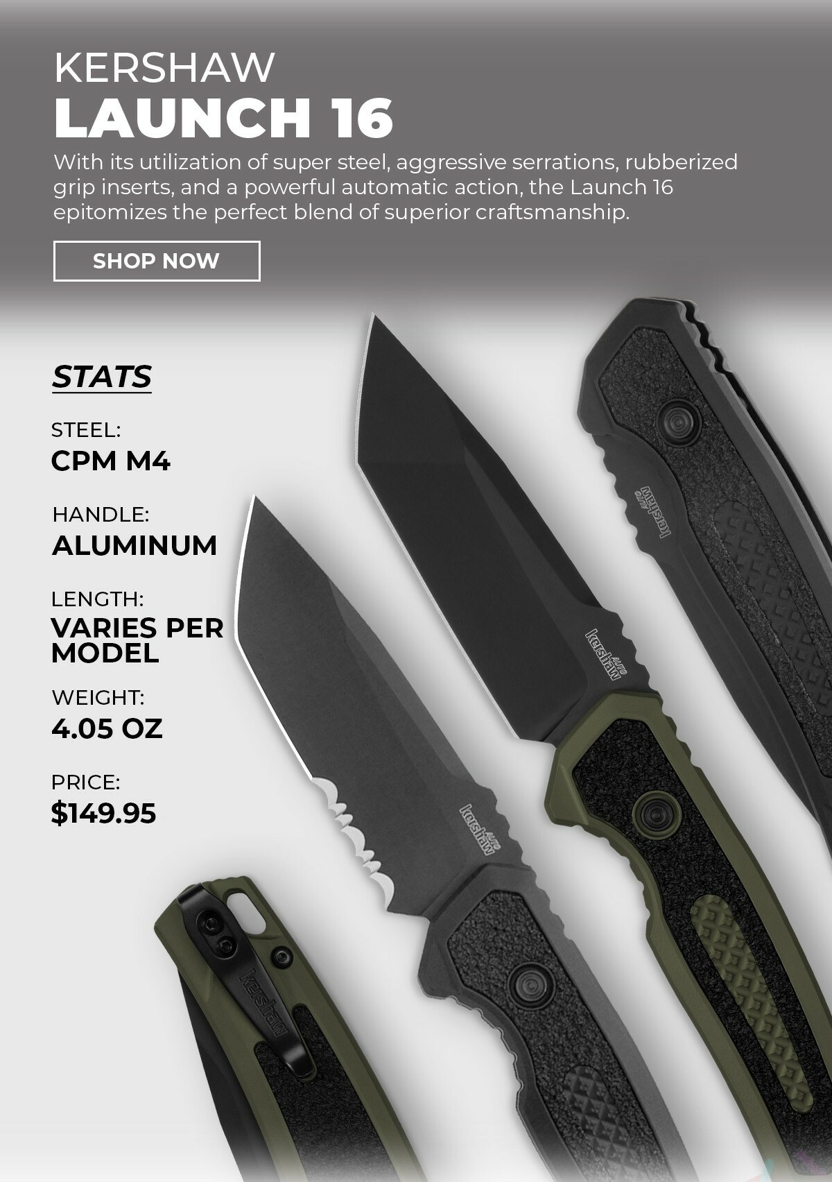 Kershaw Launch 16