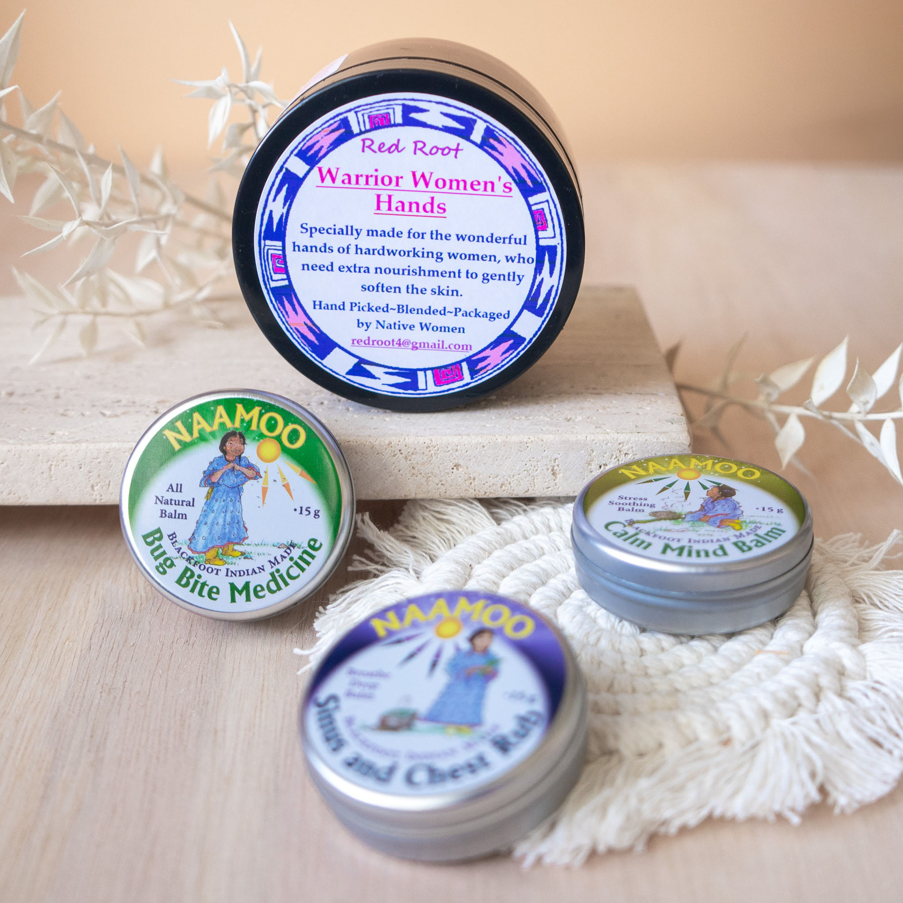 assorted salves and lotion