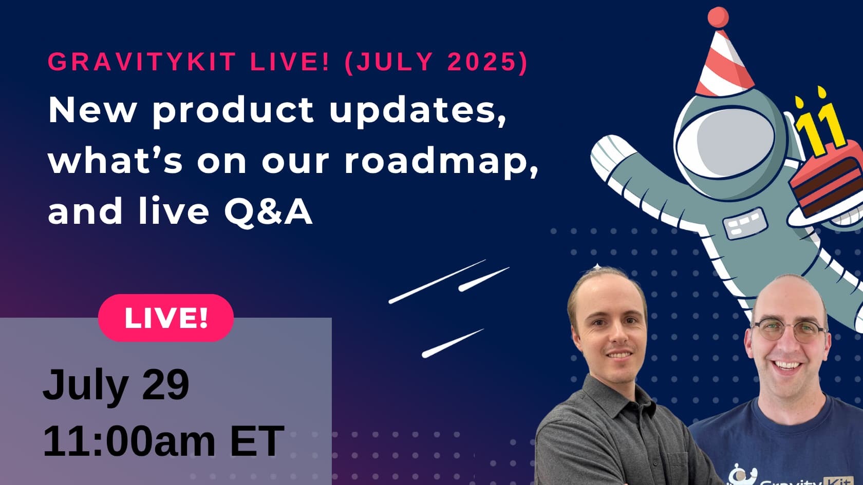 New product updates, what's on our roadmap, and live Q&A
