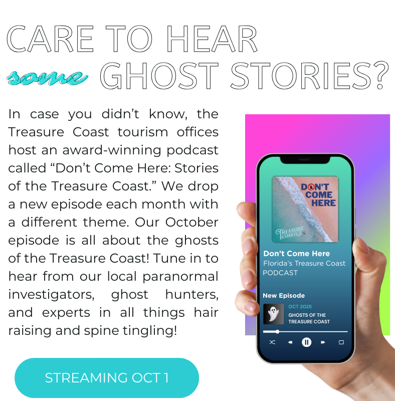 A hand holding a phone streaming our new podcast episode