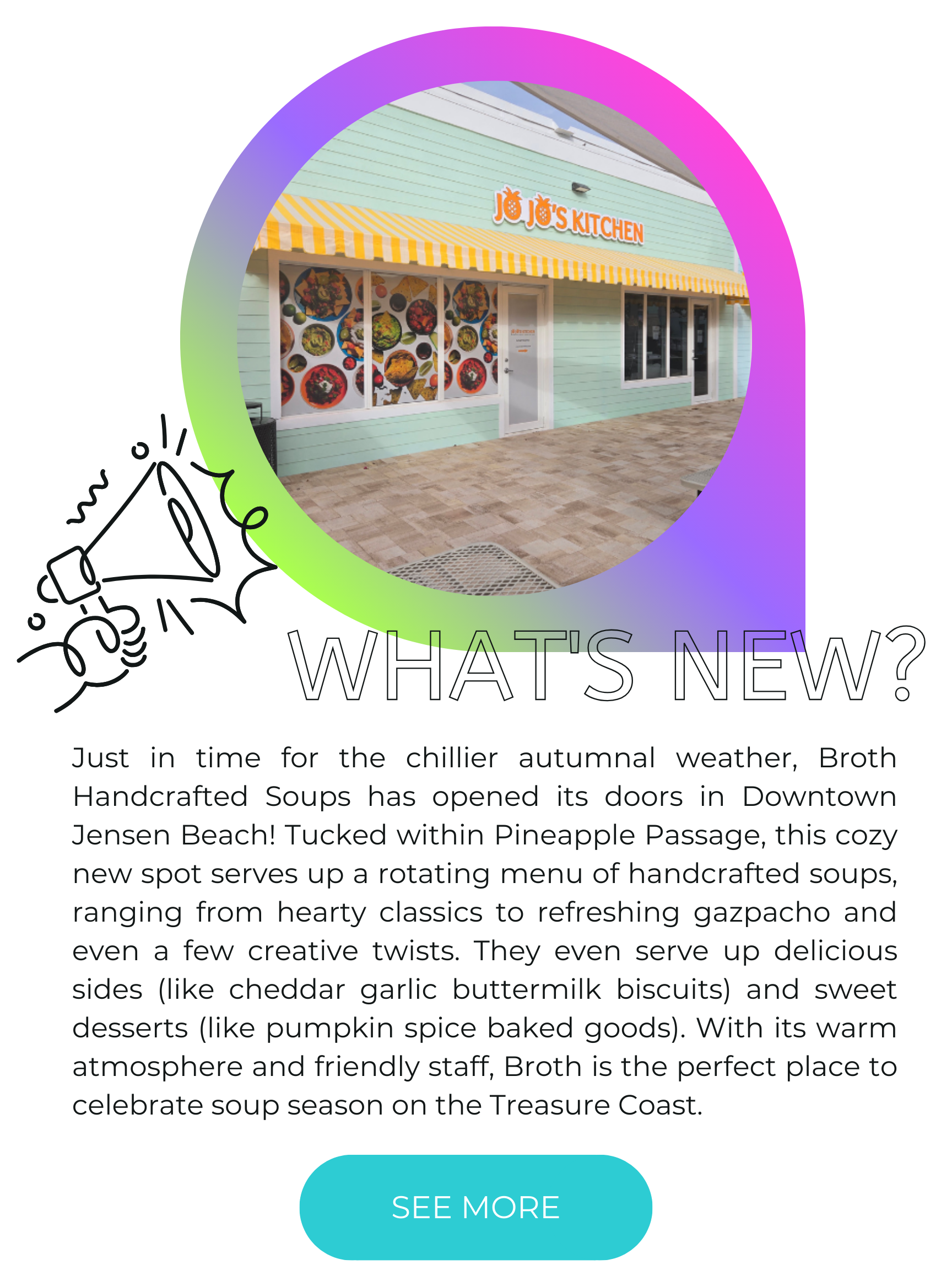 Broth Handmade Soups has opened in Downtown Jensen.
