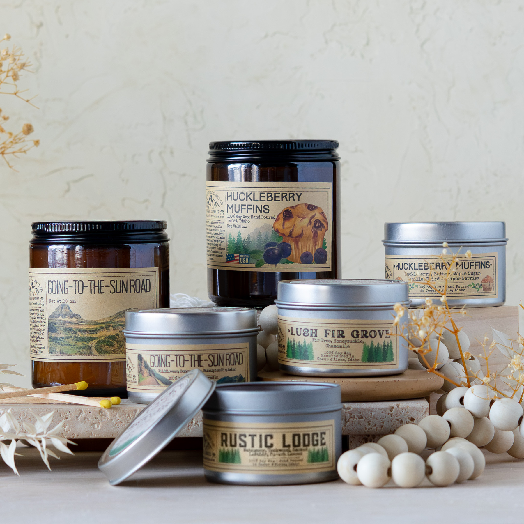 Assortment of candles