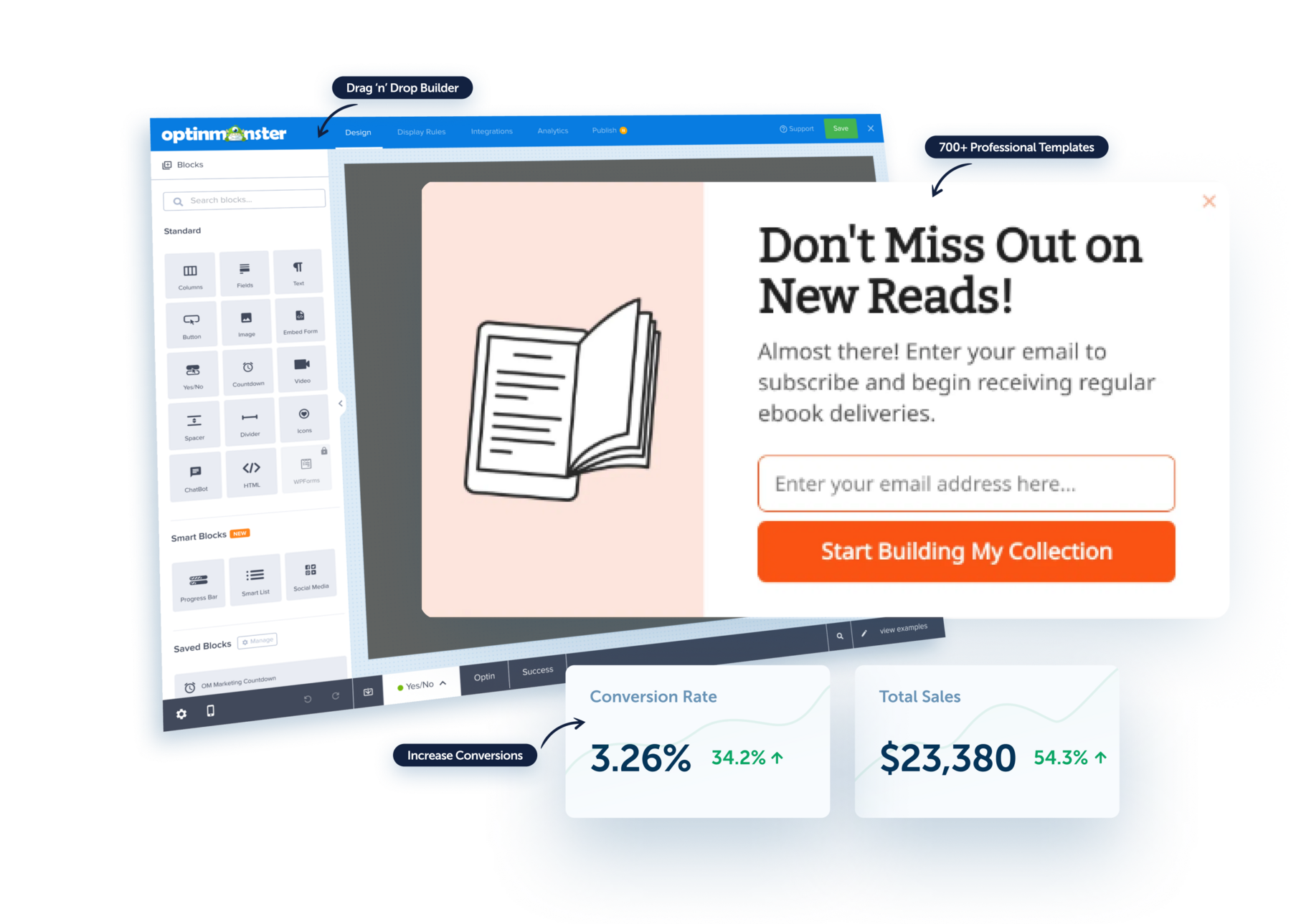 OptinMonster makes creating high converting popups easy.