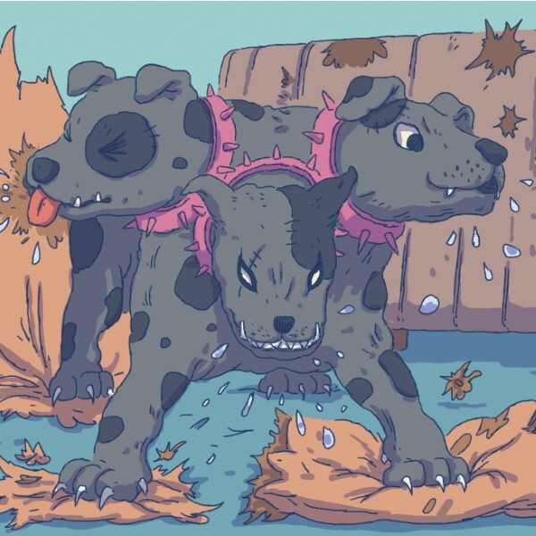 Enchanted Ivy Character Cute Cerberus Dog Cozy Solo Board Game