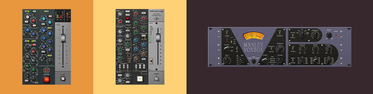 Legendary channel strips from Neve, Manley & SSL