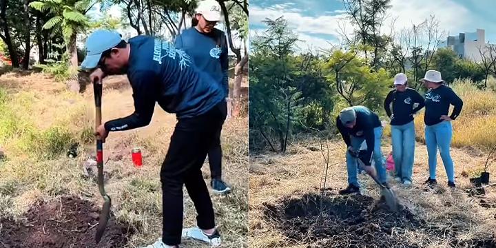 EPS Global Querétaro team planting trees