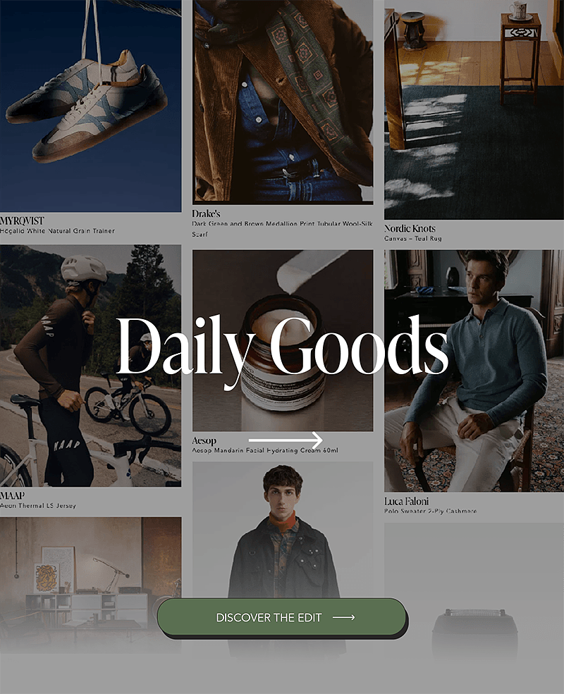 daily goods collage of the latest products