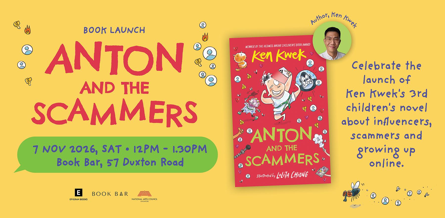 Anton and the Scammers book launch with Ken Kwek